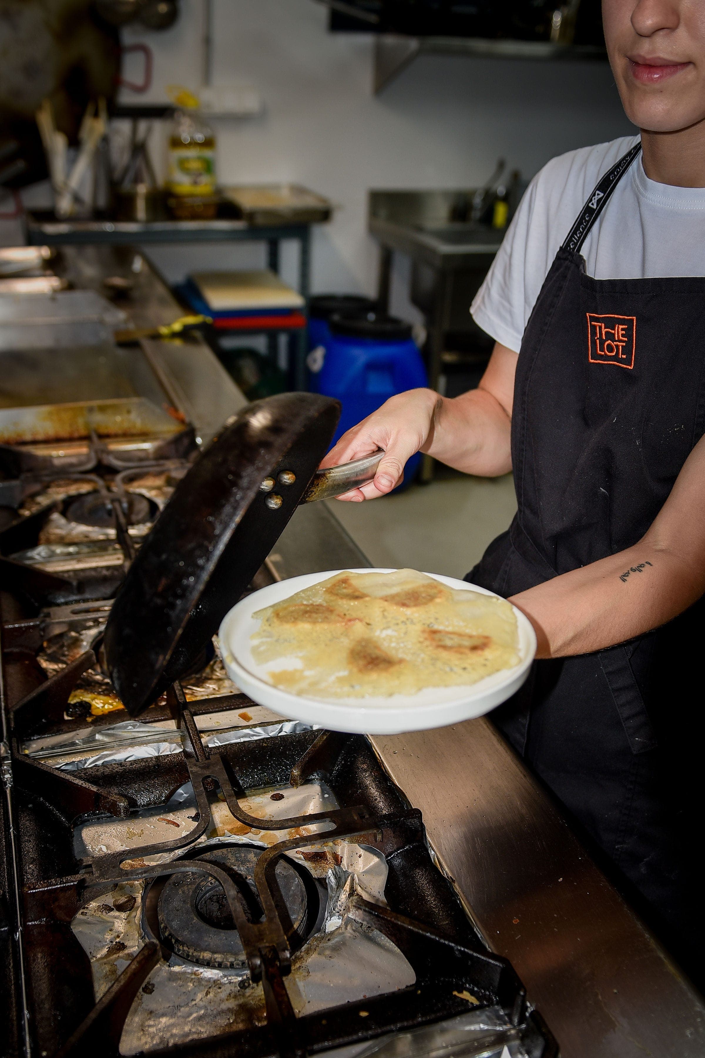 La cocina de The Lot en marcha